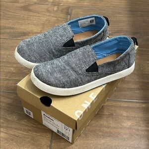 Toms Kids Chambray Slip-on Shoes